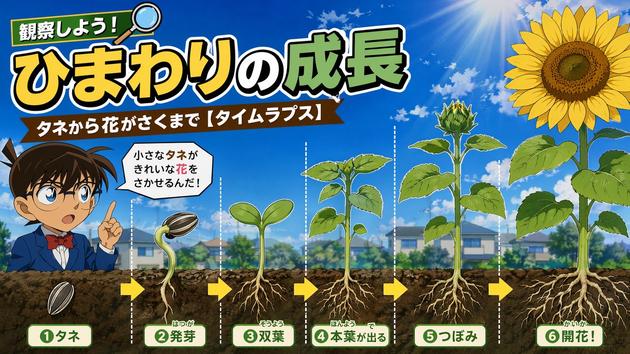 9191-向日葵生长全程91 | 种子到开花延时摄影